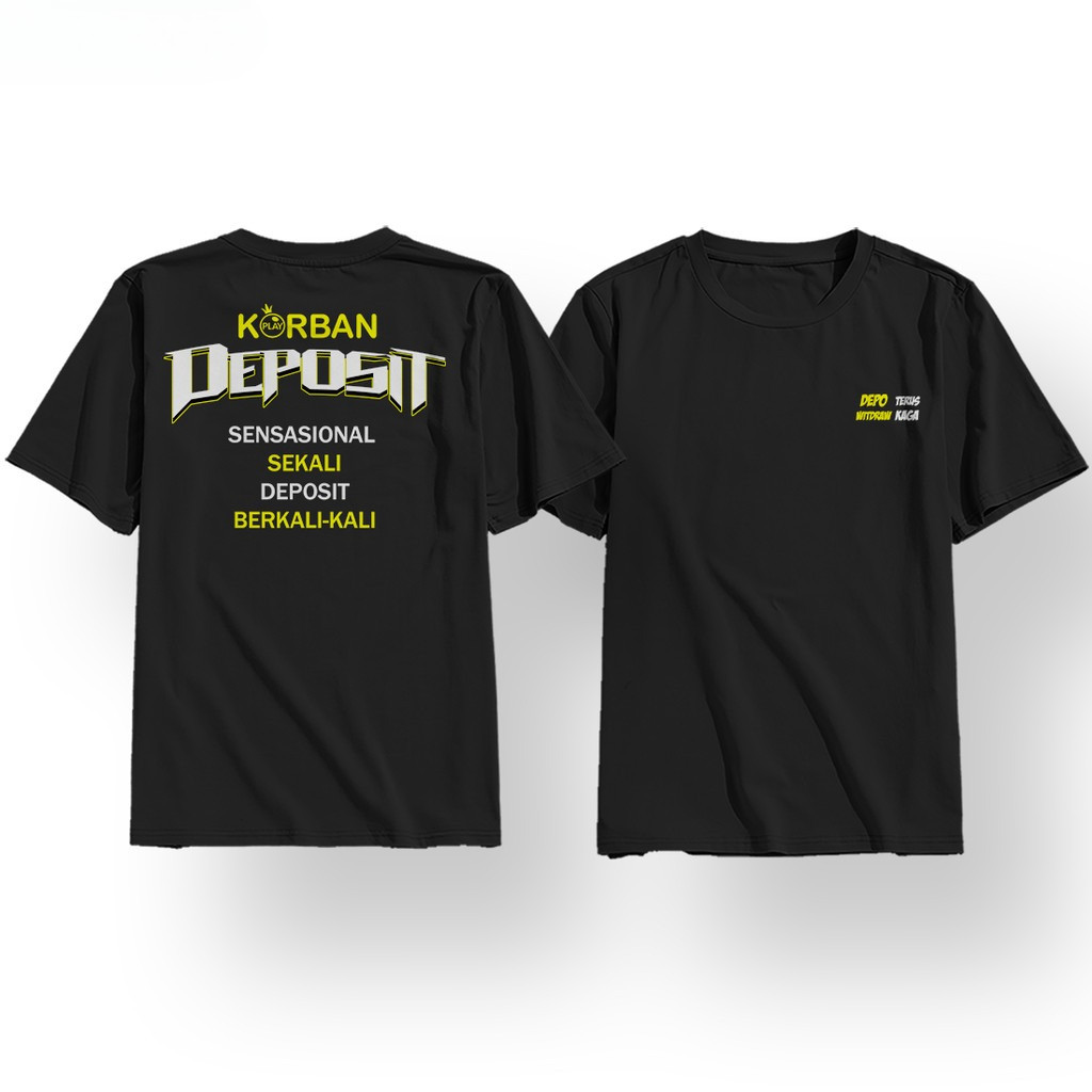 Kaos Slot Pragmatic Play Korban Deposit  Baju Game Slot Terbaru Keren Murah atasan Pria Kekinian COD