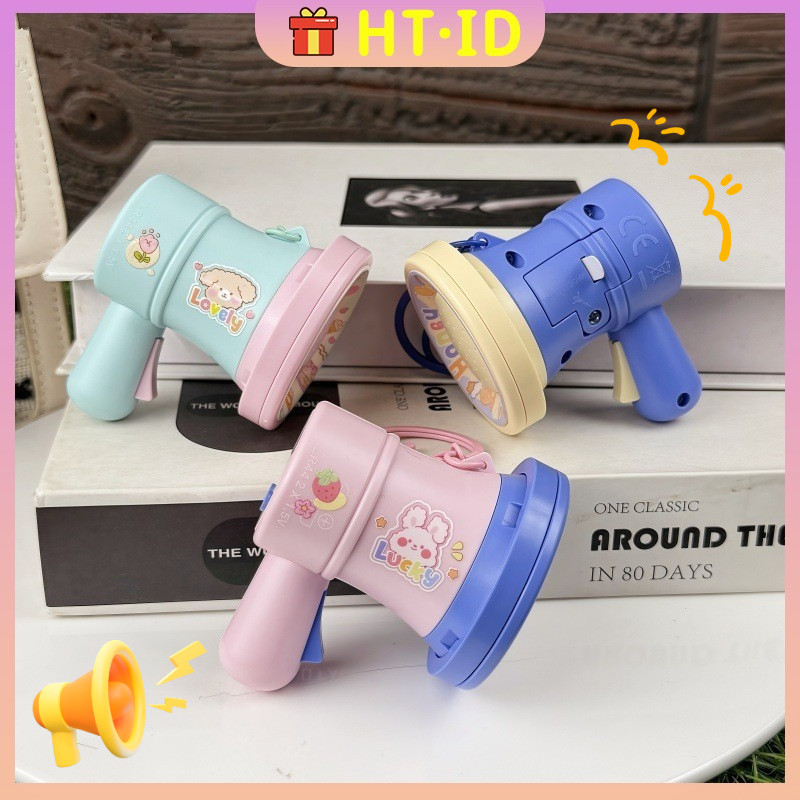 Gantungan Kunci Tas Lucu Klakson Kecil/Mini Recorder Perekam Kecil Megafon Genggam Mainan Anak