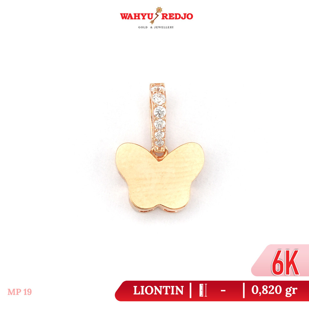 Liontin Emas Kupu 6K Wahyu Redjo LT-6K-30726428-PMR