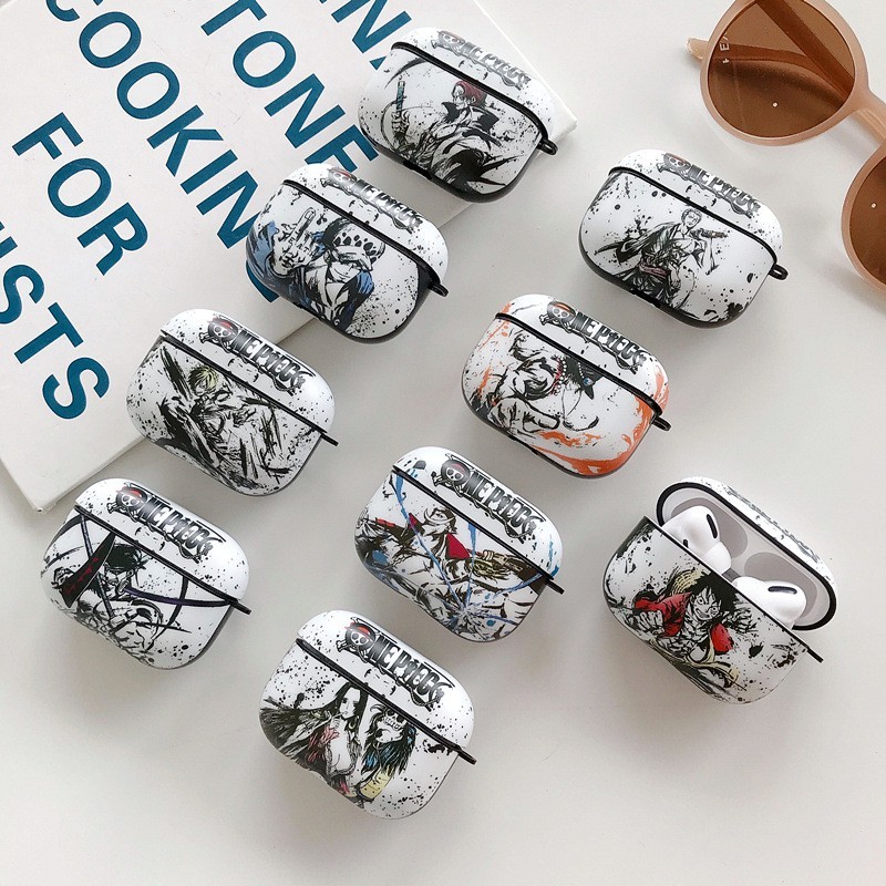 Untuk Airpdos 4 Airpods 3 Kartun Lucu Anime One Piece Luffy Ace Sanji Zoro Hancock Newgate Shanks La