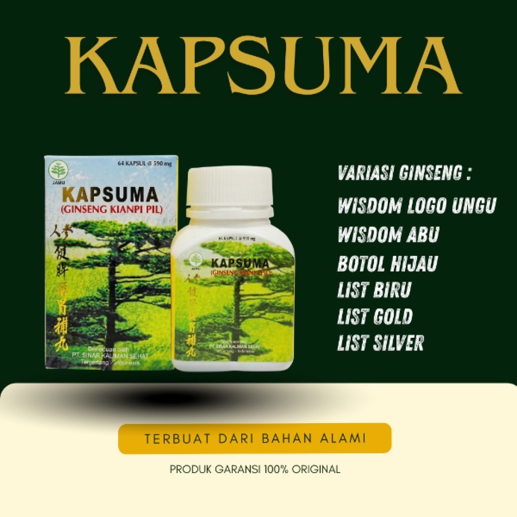 KIANPI PIL ASLI ORIGINAL Kapsuma Ginseng Kianpi Original Bpom Asli ready yes...