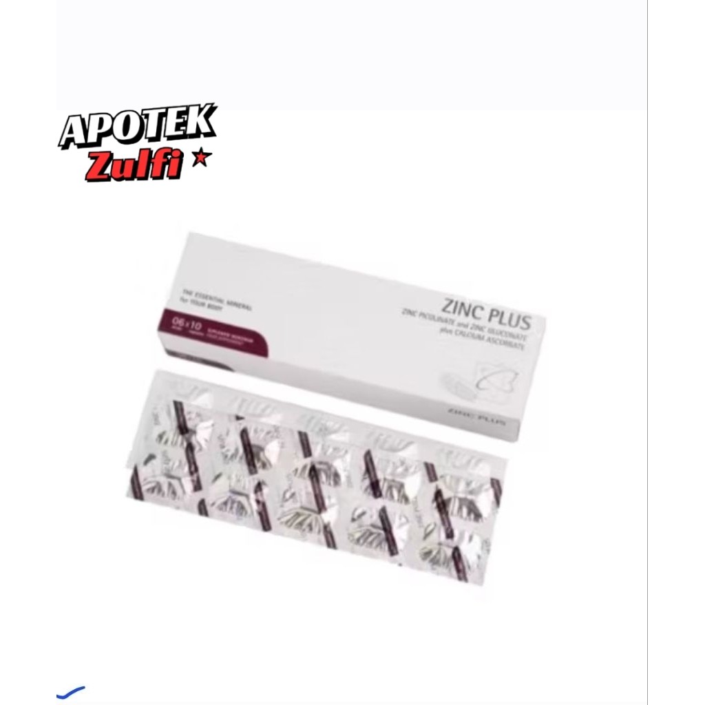 Zinc plus Suplemen / mengatasi jerawat / mengurangi rambut rontok