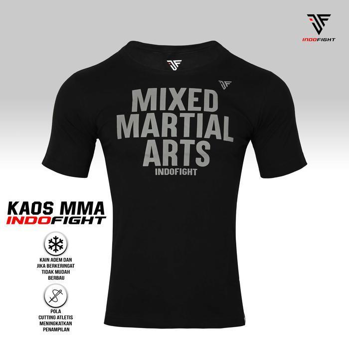 Kaos MMA Indofight T-shirt MMA Baju MMA Kaos Olahraga MMA Apparel Unisex - KMMAI-T1, XS