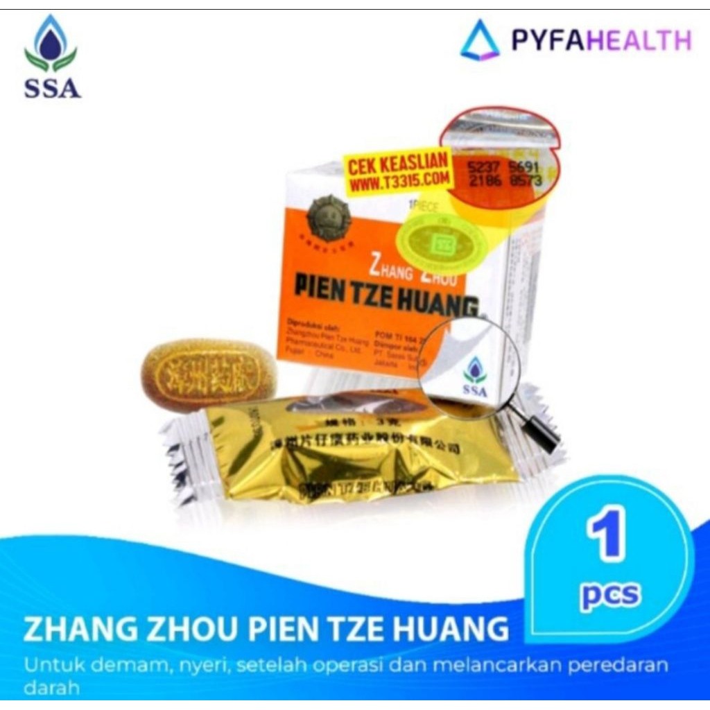 Terlaris PIEN TZE HUANG Original Herbal Cina Terbaik Obat Pasca Operasi, Pengering Luka Operasi Aman