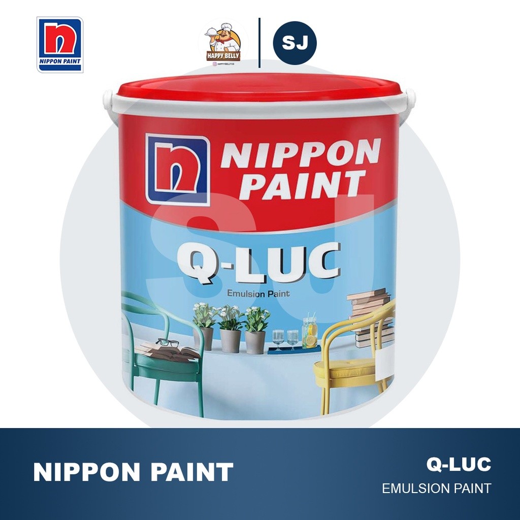 CAT TEMBOK Q LUC NIPPON 5kg QLUC Q-LUC NIPPON PAINT CAT TEMBOK INTERIOR DALAM FREE BUBBLE WRAP