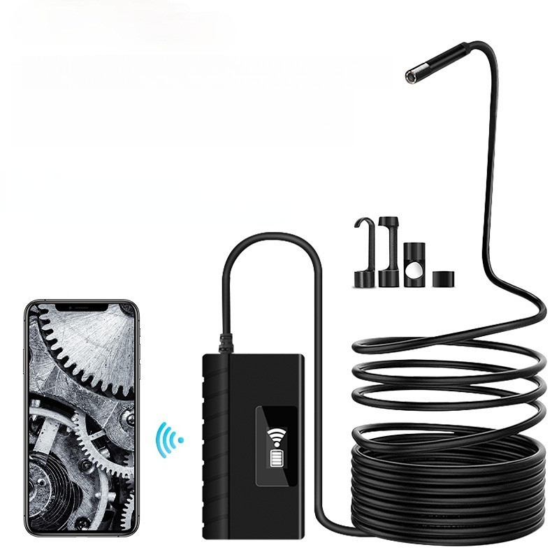 55mm Telescoping Wifi Endoscope Camera 1080P HD SemiRigid Snake Camera USB Endoscope Borescope IOS E