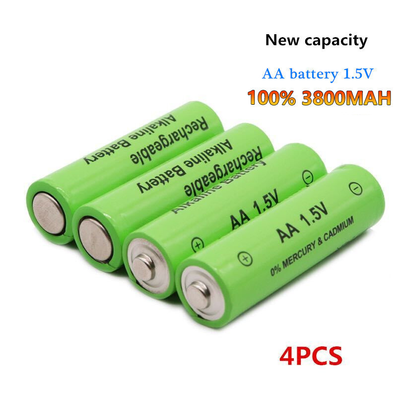 Fourclub_ Baterai Ni-Mh Rechargeable Aa/Aaa 1.2V 3800/1800Mah Aa1.5V / Aaa 1.5V Batterai Charger