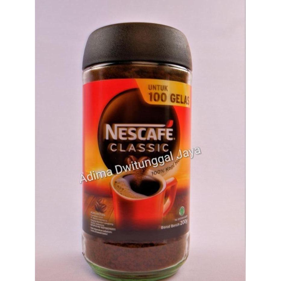 Nescafe Classic Bottle 200 gr / Nescafe Kopi Instan / Kopi Instan