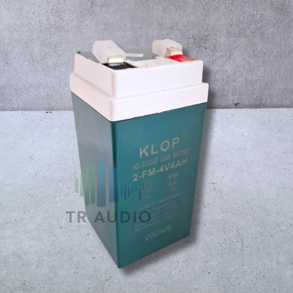 Aki Kering Kotak 4 Volt 4000 mAh Baterai Isi Ulang Rechargeable 4Ah Siap Pakai
