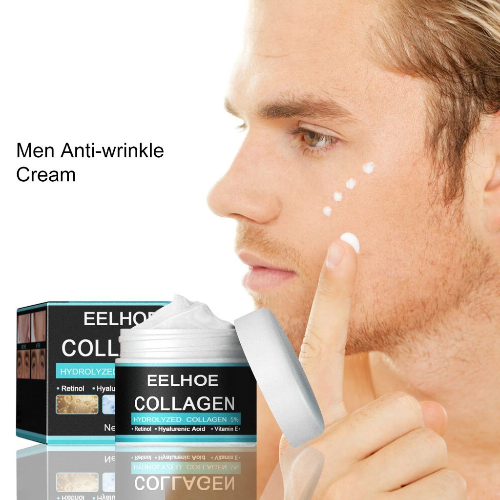 EELHOE Men Pelembab Wajah 50g Deep Moist Mencerahkan Kulit Wajah Pengencang Wajah Anti Aging Cream