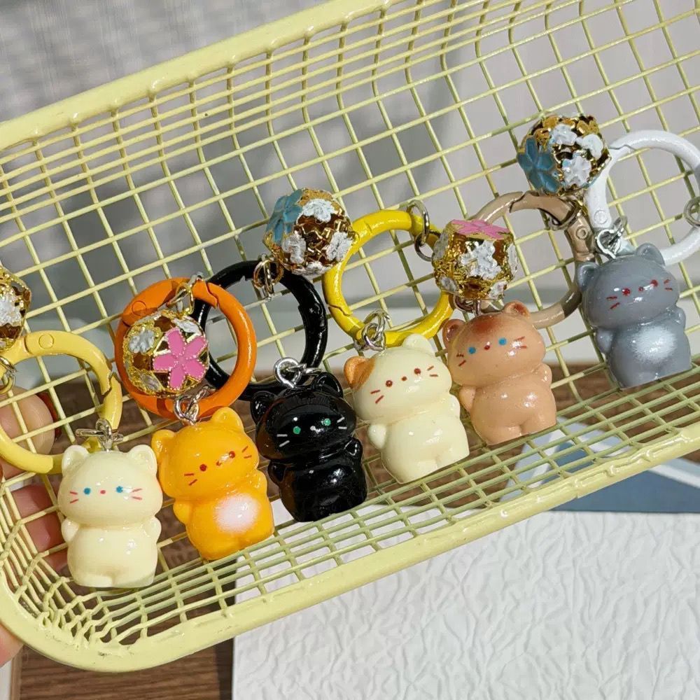 Standing Siamese Cat Seeries Keychain Ganci Kucing Gemoy Gantungan Kunci Lucu