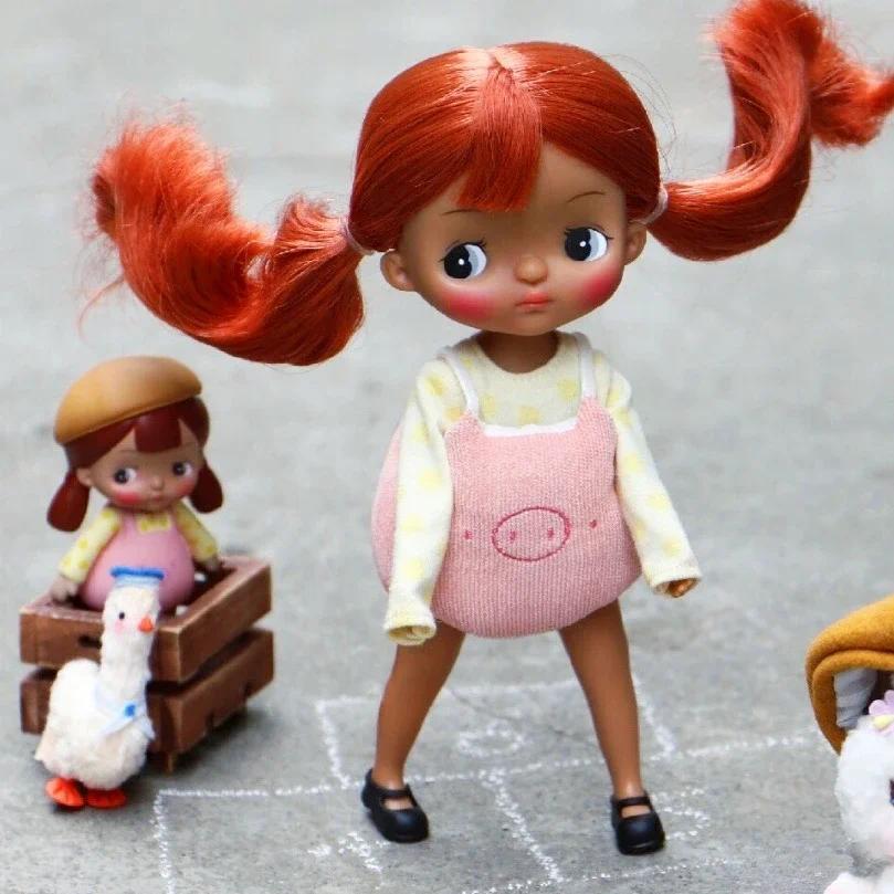 HOLALA DOLL The Three Little Pigs with Mini HOLALA or PIPITA Cute Girl Figure Custom Toy Body Moveab