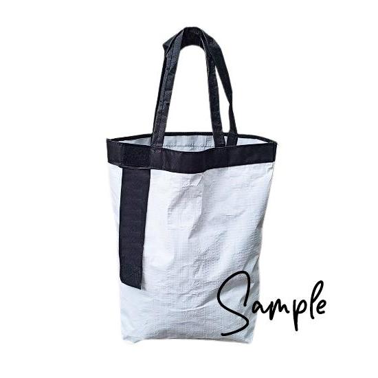 Tas Karung Belanja Parasut Tebal Jumbo 1210BT - S-Putih, Polos
