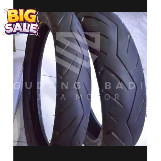 BAN SEKEN MOTOR VIXION SEPASANG UK 90/80 120/70 RING 17 TUBLES