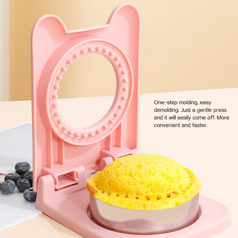 Cetakan Sandwich Bulat Reusable Alat Potong Roti Tawar Portabel Pencetak Roti Tawar