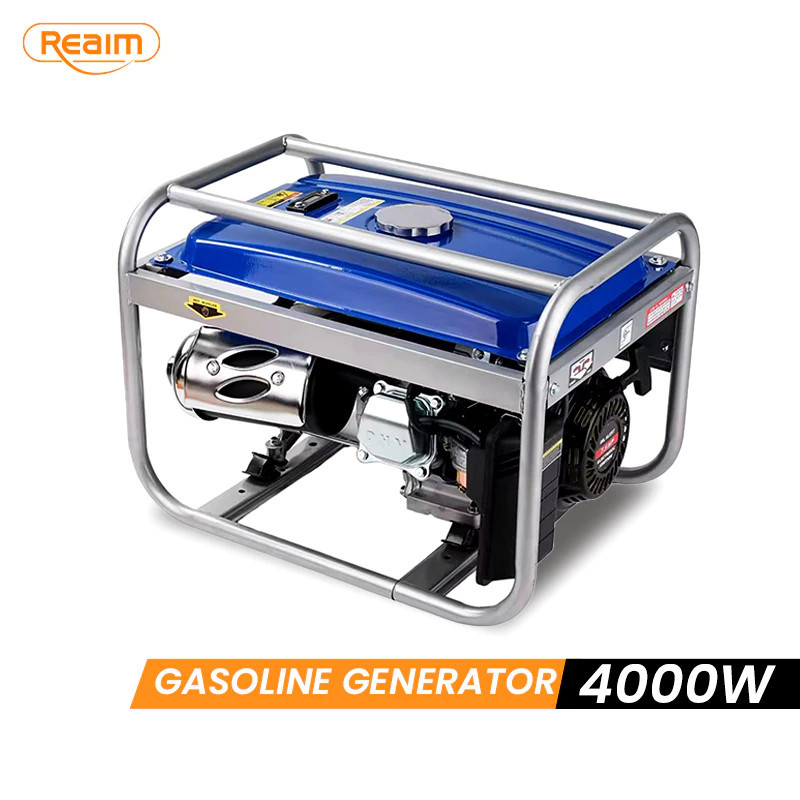 VS REAIM Mesin Genset Portable 4000W 210CC Pembangkit Listrik Mini untuk Rumah Tangga Outdoor Bensin