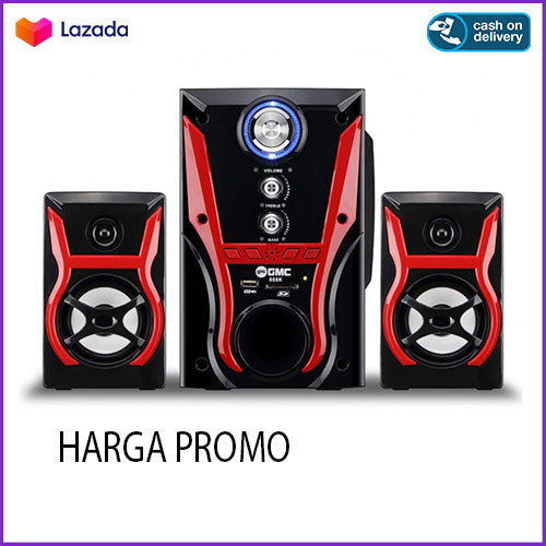Speaker Aktif 2.1 subwoofer Bluetooth Multimedia Radio GMC 888L/888K BT