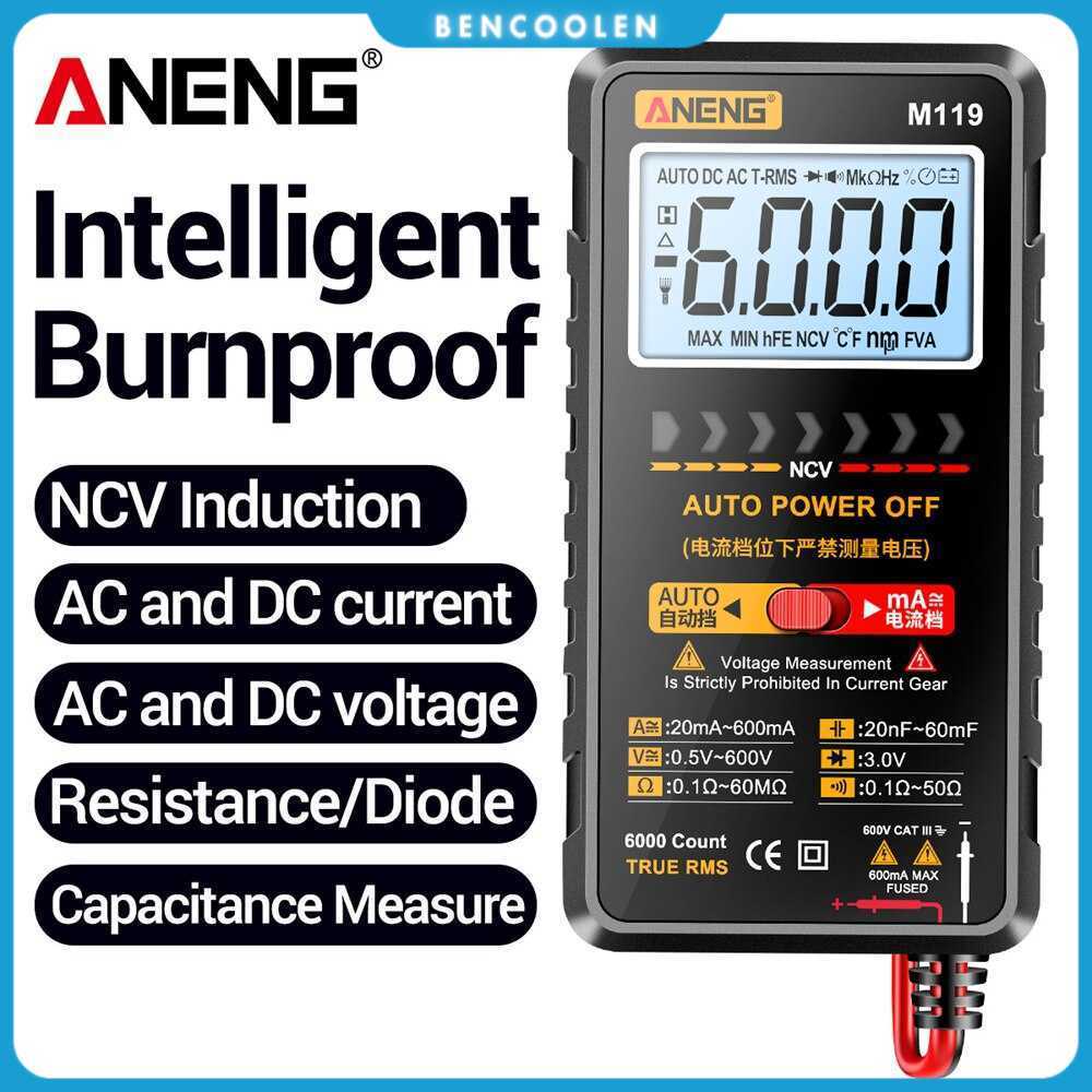 ANENG Digital Multimeter Multitester Voltage Tester with NCV Sensing - M119