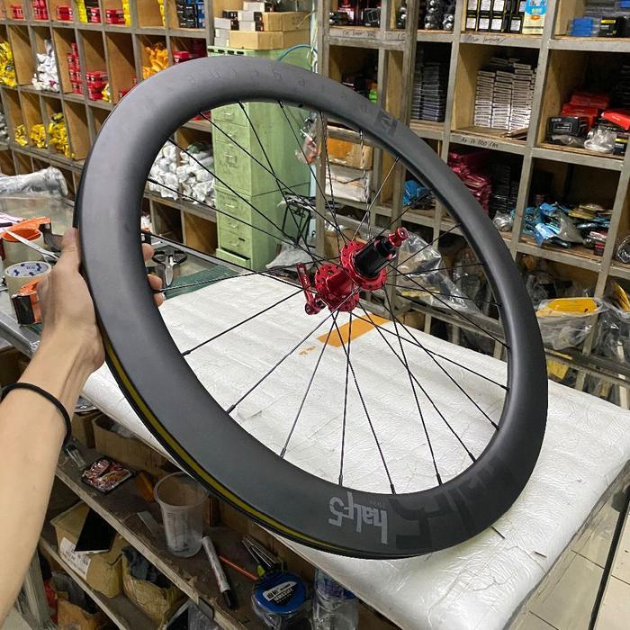 Wheelset Velg set 700c Carbon GT Half5 Hub GT Half5 QR 100/135 Roadbike Gravel Spoke Stainless - Hub