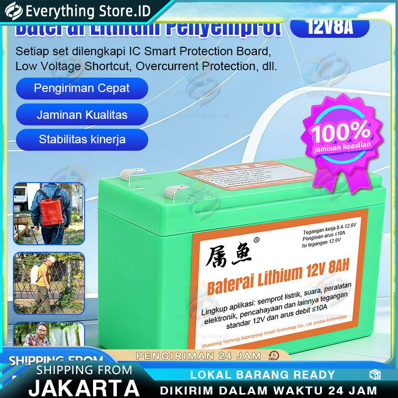 Aki Baterai Litium Lithium Sinleader 8ah 10ah 12ah 14ah 16ah Sprayer Elektrik