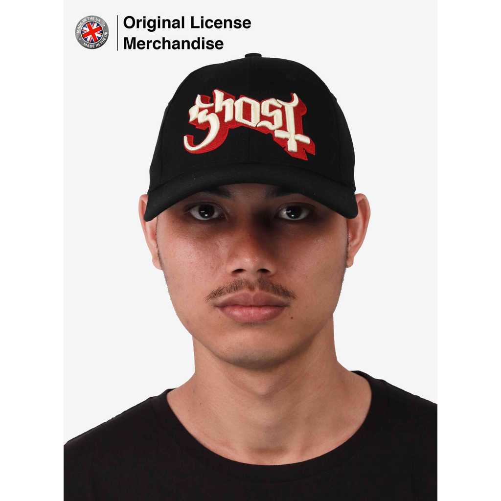 GHOST LOGO Topi Hat Baseball Cap Pria Wanita Dewasa Band Musik Import Ori