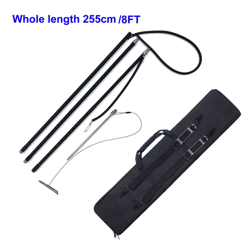 Omer Spearfishing Kit Adjustable Carbon Fiber Pole Spear 6FT Hand Spear 8FT Pesca Travel Spear Divin