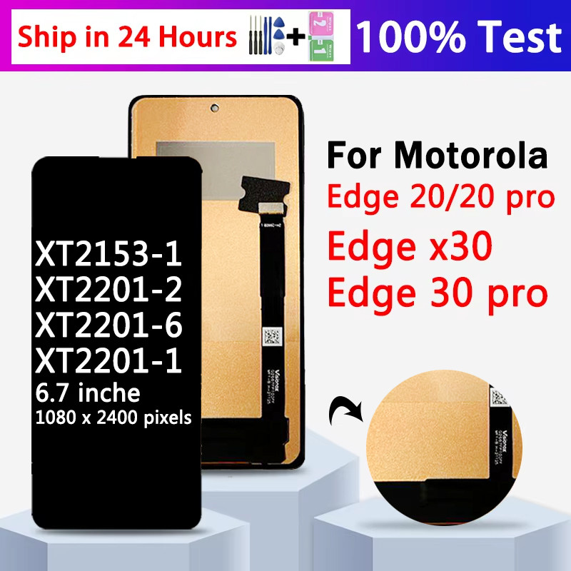 Test For Motorola Edge 20/20 pro LCD Touch Screen Sensor Digiziter Assembly Replace For Motorola Edg