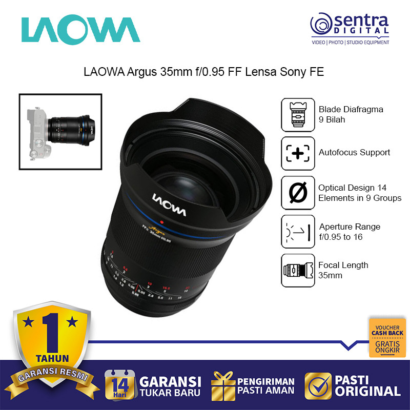 LAOWA Argus 35mm f/0.95 FF Lens Kompatibel Sony FE (X01)