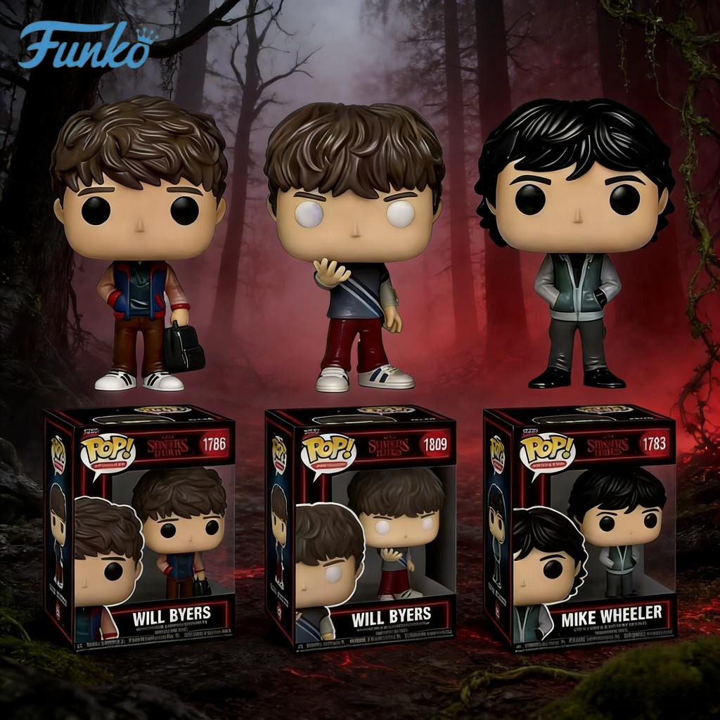 Funko Pop Stranger Things Will Mike Steve Dustin Eddie Action Figures Toy for Collection Gift