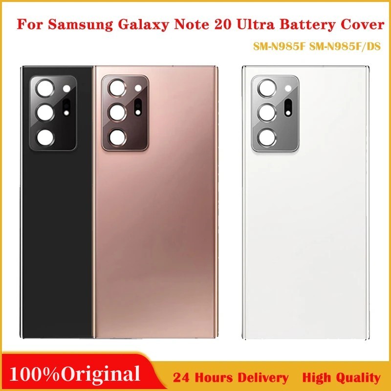 New Glass For Samsung Galaxy  Note 20 Ultra Battery Cover Door Back Housing Rear Case Replacement Pa