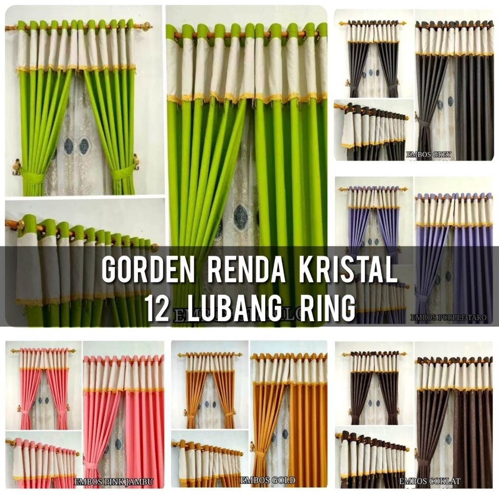 PROMO  GORDEN RUMBAI RENDA KRISTAL GORDEN PONI RUMBAI GORDEN PINTU DAN GORDEN JENDELA