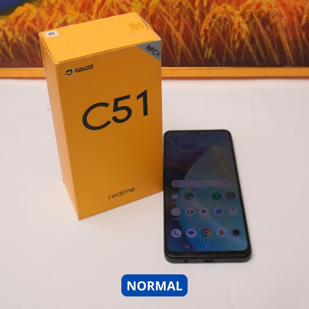 REALME C51 4/64 GB HP SECOND ORIGINAL SINAR MUTIARA CELL
