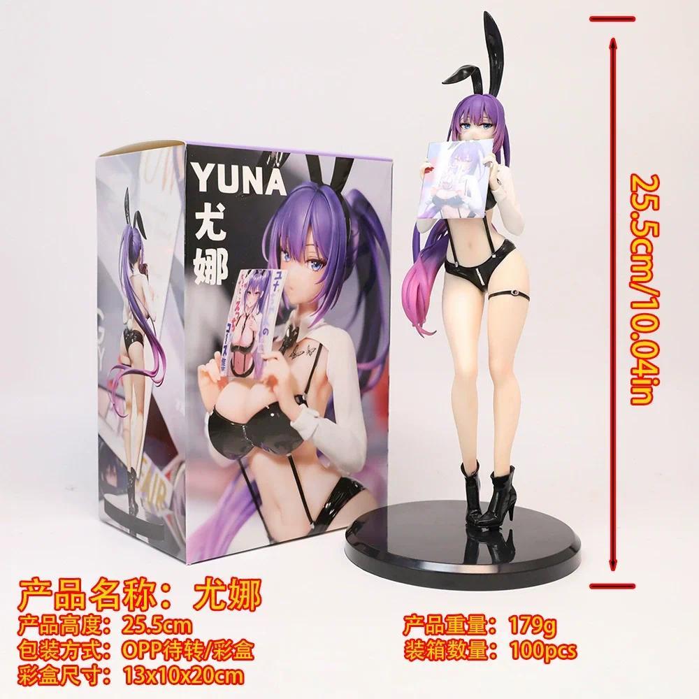 Anime Figure Yuna Rabbit Girl Bunny Girl 25.5cm PVC Figure Collection Gift Decoration For Anime Fans