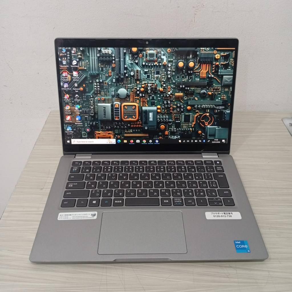 laptop  Laptop  Dell 5320 flip 360 Touchscreen RAM 8Gb core i5 gen11 slim ringan