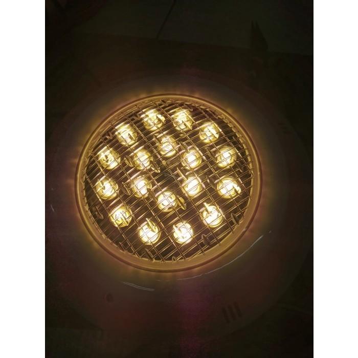 LAMPU KOLAM RENANG LED 18 WATT 18 MATA SWIMMING POOL (PUTIH / WW) - Putih
