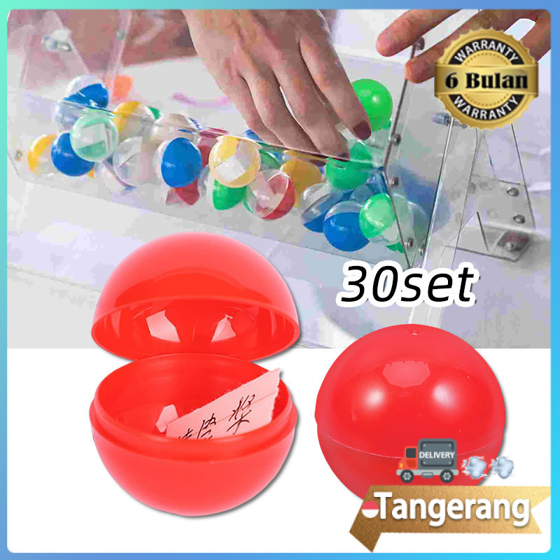 30set Bola Gacha Kosong / Gacha Kosong / Bola Undian Bahan Plastik 4cm