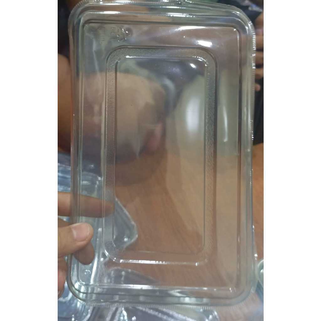 PROMO[ 50 SET ] Mika Bento Sekat 4 Polos HIPS dan PET / Tray Bento Sekat 4 Polos / Box BentoMURAHH