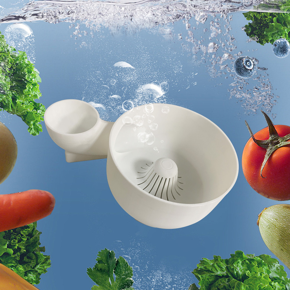 Portable Fruit Wash Bowl Vegetable Washer Automatic Vegetable and Fruit Washer for Home Kiten Outdoo