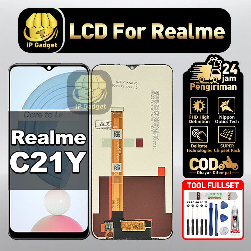 LCD REALME C21Y Fullset LCD HP Touchscreen Layar Sentuh Touch Screen COD