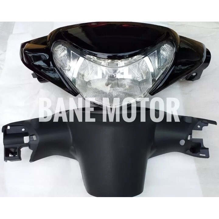 Batok lampu mio smile hitam fullset dengan reflektor - kepala motor mio sporty bisa untuk mio 2006-2