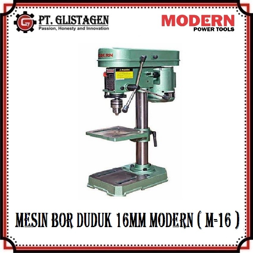 MODERN M-16 Mesin Bor Duduk 16MM Bench Drill 16 mm Original