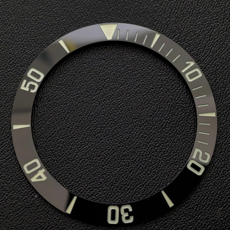 luminous scales ceramic Bezel Insert for Seiko SNZF17/SNZF15 Sea Urchin Automatic Watch