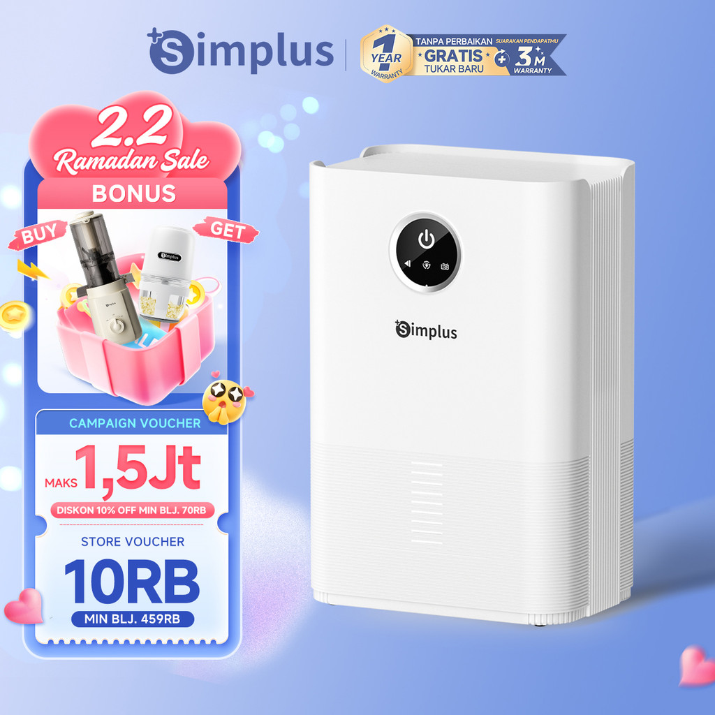 Simplus Dehumidifier 1L Kecil Kantor Rumah Dehumidifikasi Pengeringan Diam Tahan Lembab Hemat Daya