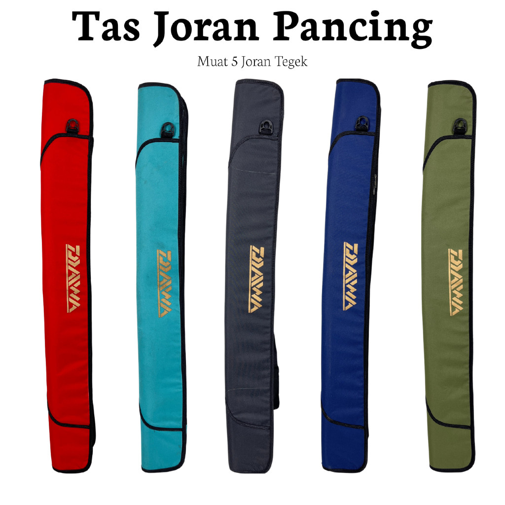 Tas Joran Pancing Tegek Jumbo Tegeg Sambung Hardcase 100cm Selempang Bahu Tahan Air Kuat Awet