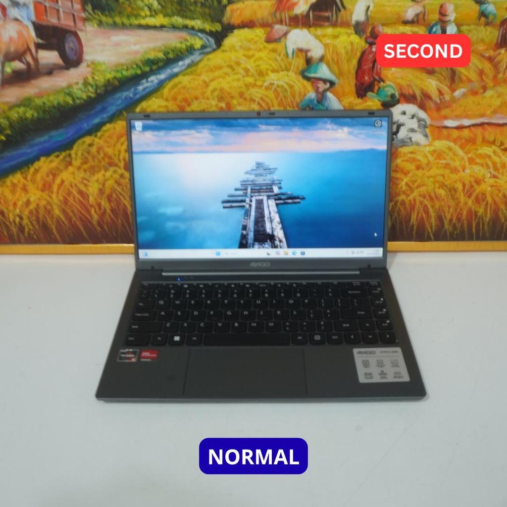 AXIOO MYBOOK HYPE 5 AMD X6 AMD RYZEN 5 6600H 16 GB (14") LAPTOP SECOND ORIGINAL SINAR MUTIARA CELL