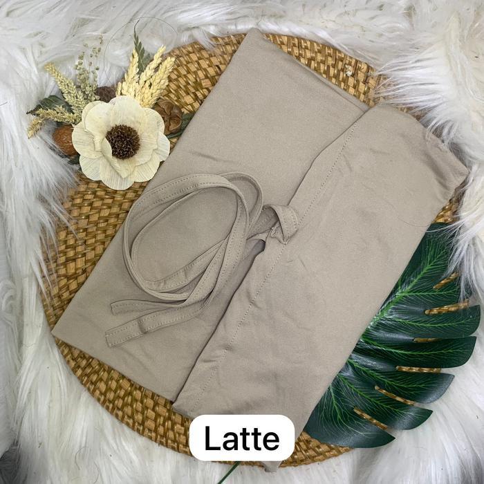 HIJAB BERGO JERSEY TALI SIZE LJILBAB INSTAN TALI L JERSEY - LATTE