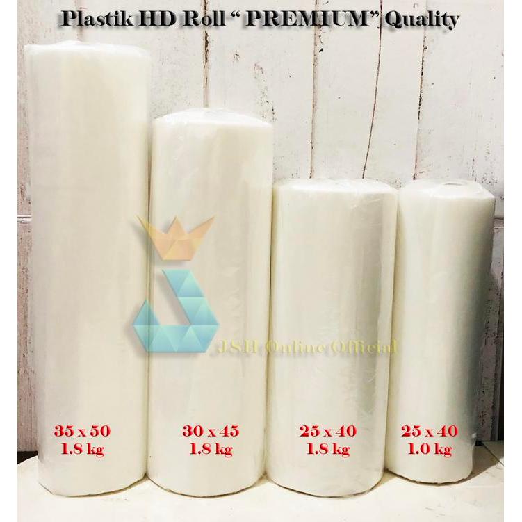 Plastik HD Roll Premium 1.8 Kg 35 x 50 cm - Plastik Buah Tebal