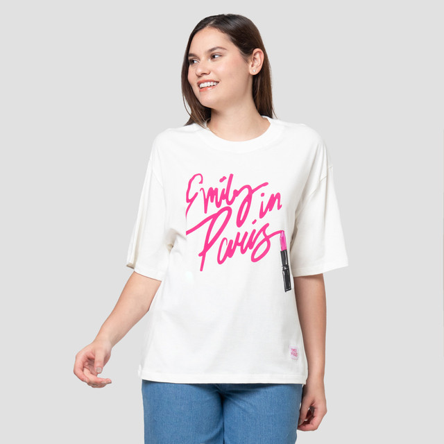 [ORI] Nevada New Print Emily In Paris Kaos OversizeWanita 123553156 Kaos Pria