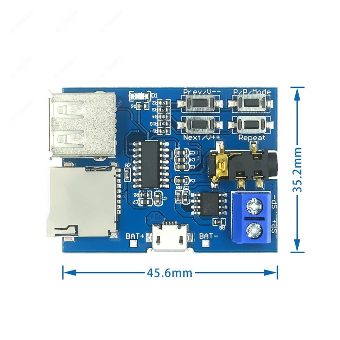 TF card U disk MP3 decoder board module amplifier audio Player mp3 module mp3