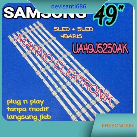 BL BACKLIGHT TV LED SAMSUNG 49 INCH UA49J5250AK UA49J5250 UA 49J5250 AK 49J
